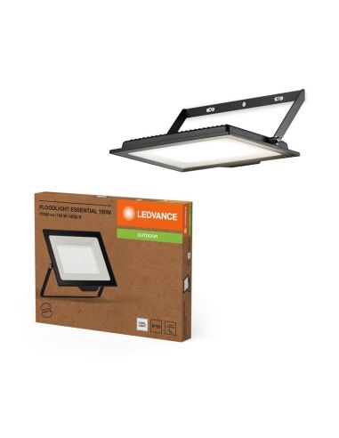 Proyector LED 150W Muy Potente 15.000lm Negro Gama ESSENTIAL 4000K IP65 para Exterior | LeonLeds