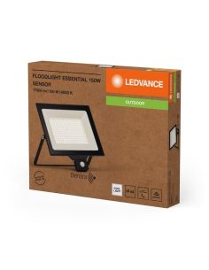 Projecteur LED 150W Très Puissant 15 000lm Avec Capteur Noir Gamme ESSENTIEL 4000K IP44 | LéonLeds 2