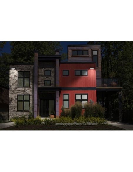 Projetor LED 20W Com Sensor 1800lm Preto Gama ESSENCIAL 4000K Com Plug IP65 | LeonLeds