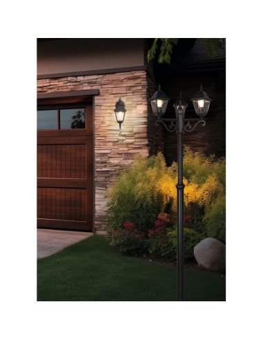 Aplique de Pared Estilo Farolillo Clásico LIVENZA Soporte| LeonLeds
