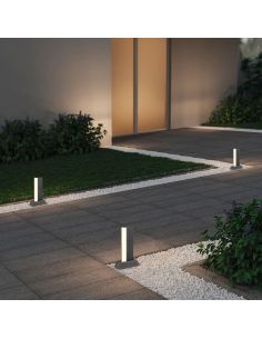 Farol exterior LED simples MARIZA ↕50cm 11W 3000K IP65 | LeonLeds 2