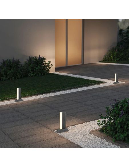 MARIZA Balise d'Extérieur LED Simple ↕50cm 11W 3000K IP65 | LéonLeds