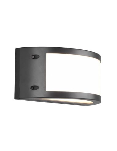 Aplique exterior LED KENDAL ↔25cm 1400lm 3000K IP54 Negro | LeonLeds