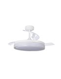 Ventilador de teto LED lâminas retráteis ANETO Branco 72W 7920Lm CCT