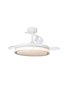 Ventilador de Techo LED aspas retráctiles ANETO Blanco 72W 7920Lm CCT