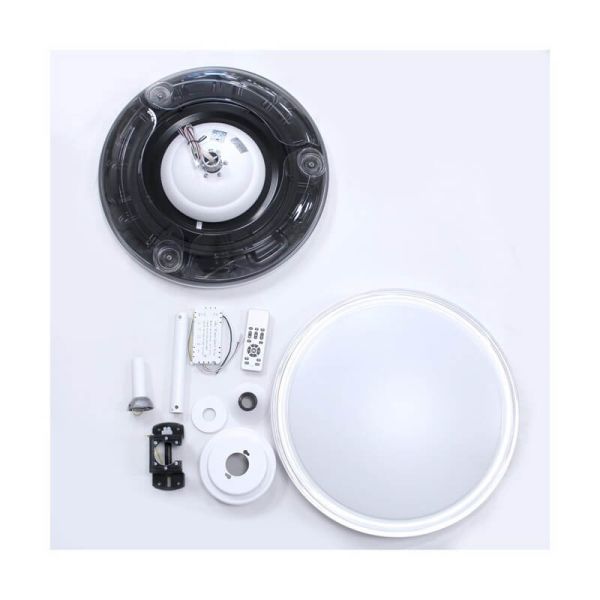 Ventilador de teto LED lâminas retráteis ANETO Branco 72W 7920Lm CCT