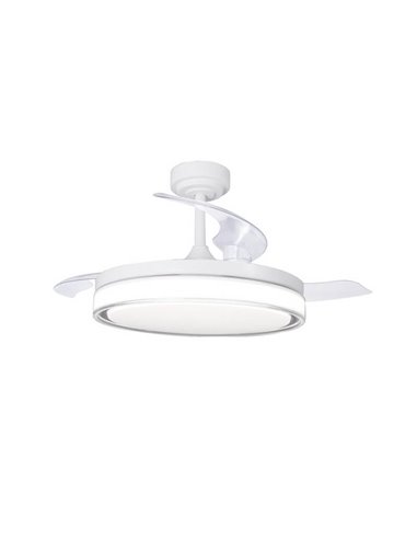 Ventilador de Techo LED aspas retráctiles ANETO Blanco 72W 7920Lm CCT