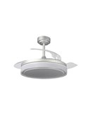 Ventilador LED com pás retráteis ANETO Cinza 72W 7920Lm CCT