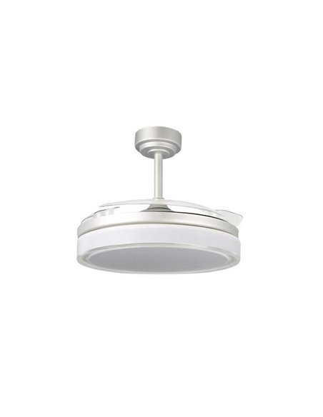 Ventilador LED com pás retráteis ANETO Cinza 72W 7920Lm CCT