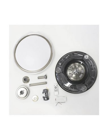 Ventilador LED aspas retráctiles ANETO Niquel 72W 7920Lm CCT