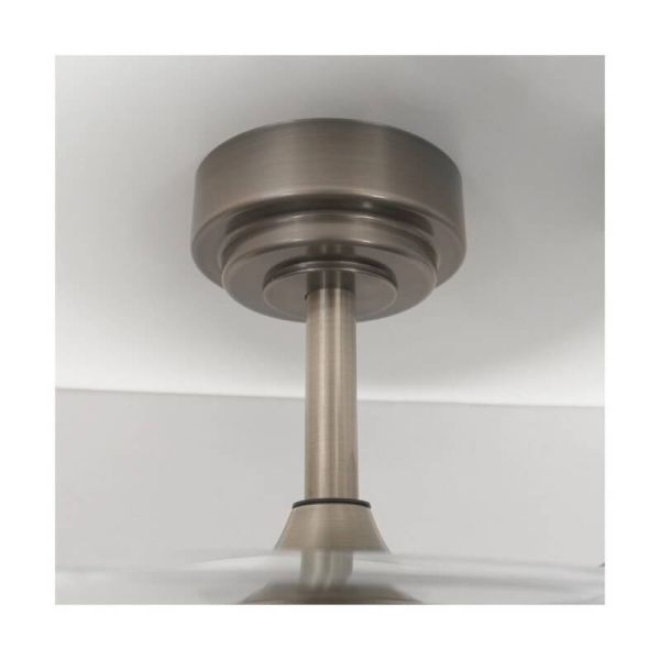 Ventilador LED com pás retráteis ANETO Níquel 72W 7920Lm CCT