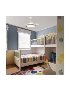 Ventilador de Techo LED ANTILA MINI RGB Blanco 45W 4500Lm CCT Dim 2