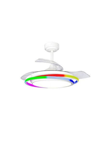 Ventilador de Techo LED ANTILA MINI RGB Blanco 45W 4500Lm CCT Dim