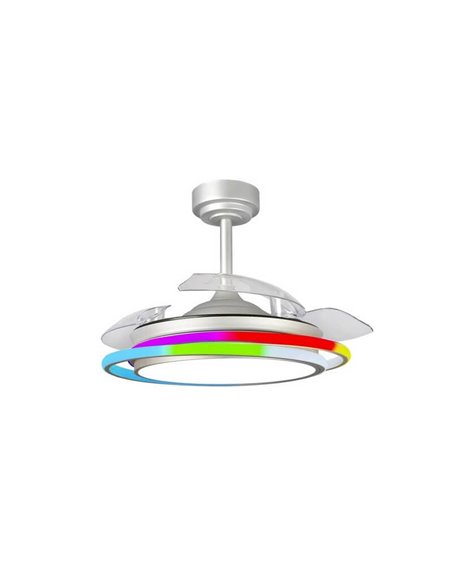 Ventilador LED ANTILA MINI RGB Gris 45W 4500Lm CCT Dim