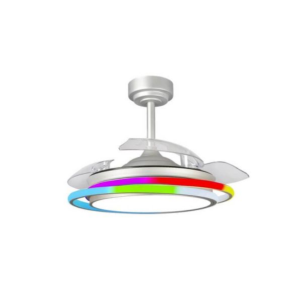 ANTILA MINI RGB Ventilador LED Cinza 45W 4500Lm CCT Dim