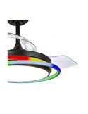 Ventilador LED ANTILA MINI RGB Negro 45W 4500Lm CCT Dim