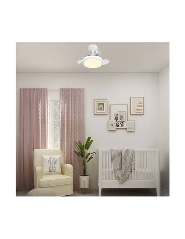 Ventilador de Teto ANTILA Mini XS LED Branco 35W 3000Lm CCT