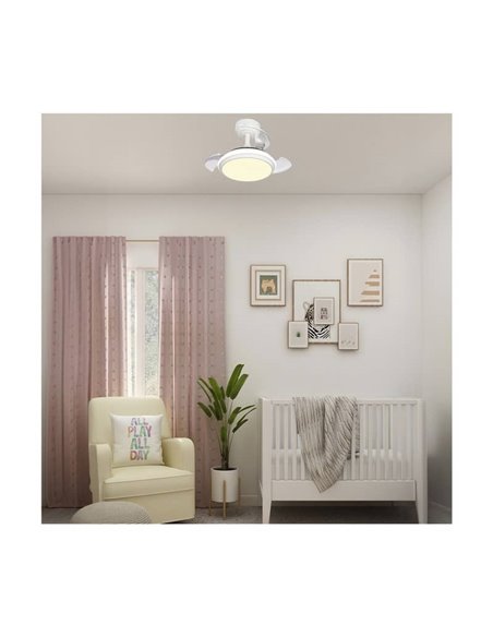 Ventilateur de plafond LED ANTILA Mini XS blanc 35W 3000Lm CCT