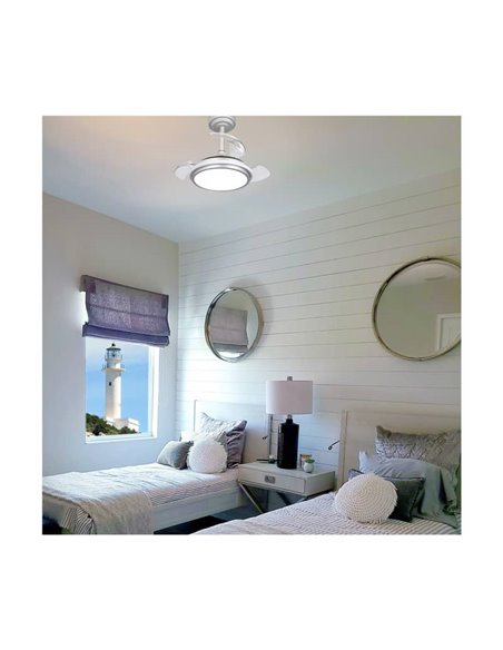 Ventilador LED ANTILA Mini XS Gris 35W 3000Lm CCT