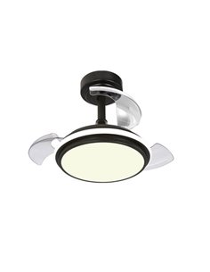 Ventilador LED ANTILA Mini XS Negro 35W 3000Lm CCT