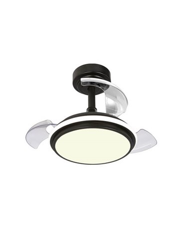Ventilador LED ANTILA Mini XS Negro 35W 3000Lm CCT
