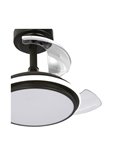 Ventilador LED ANTILA Mini XS Negro 35W 3000Lm CCT