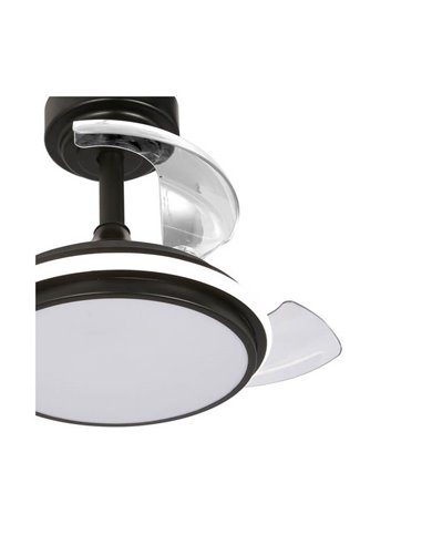 Ventilador LED ANTILA Mini XS Negro 35W 3000Lm CCT