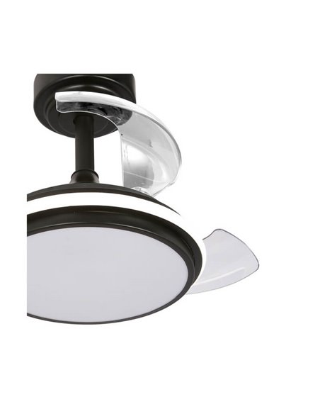 Ventilador LED ANTILA Mini XS Negro 35W 3000Lm CCT