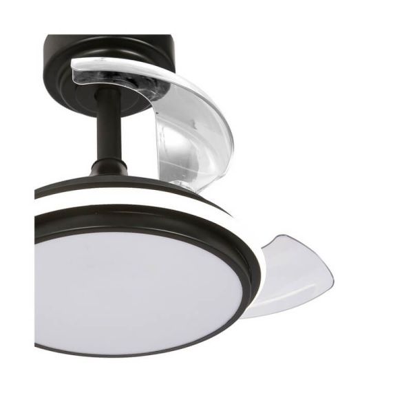 Ventilador LED ANTILA Mini XS Negro 35W 3000Lm CCT