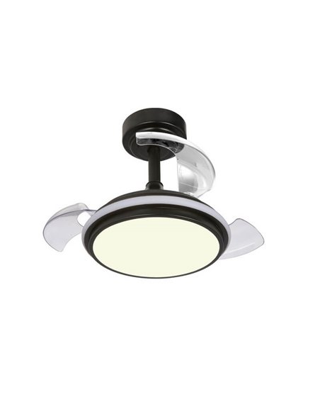 Ventilador LED ANTILA Mini XS Negro 35W 3000Lm CCT