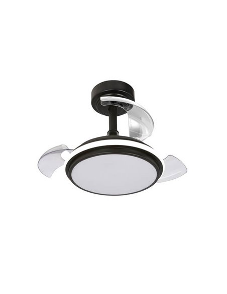 Ventilateur LED ANTILA Mini XS Noir 35W 3000Lm CCT