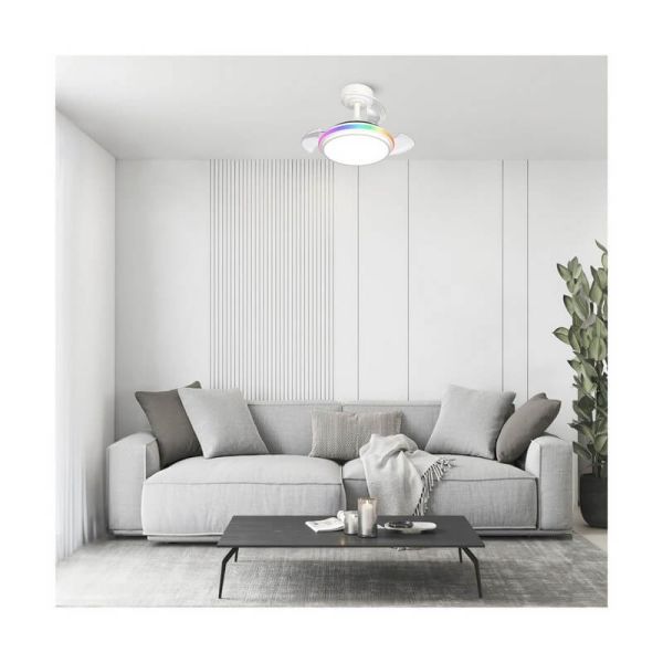 Ventilador LED ANTILA Mini XS RGB Blanco 40W 3500Lm CCT Dim