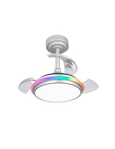 Ventilador de Techo LED ANTILA Mini XS RGB Gris 40W 3500Lm CCT Dim