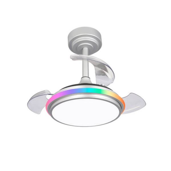 Ventilador de Techo LED ANTILA Mini XS RGB Gris 40W 3500Lm CCT Dim