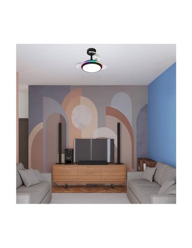 Ventilador de Techo LED ANTILA Mini XS RGB Negro 40W 3500Lm CCT Dim
