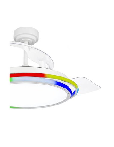 Ventilador de Techo LED ANTILA  RGB Blanco 65W 6500Lm CCT Dim
