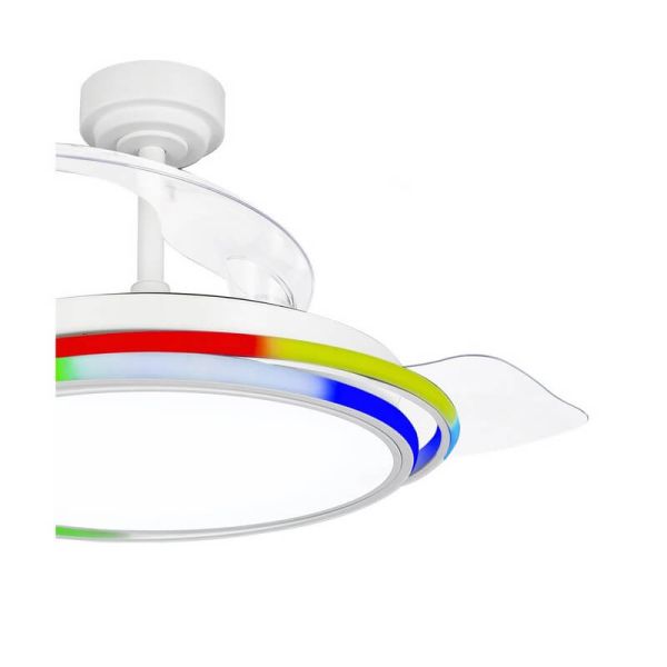 Ventilador de Techo LED ANTILA  RGB Blanco 65W 6500Lm CCT Dim