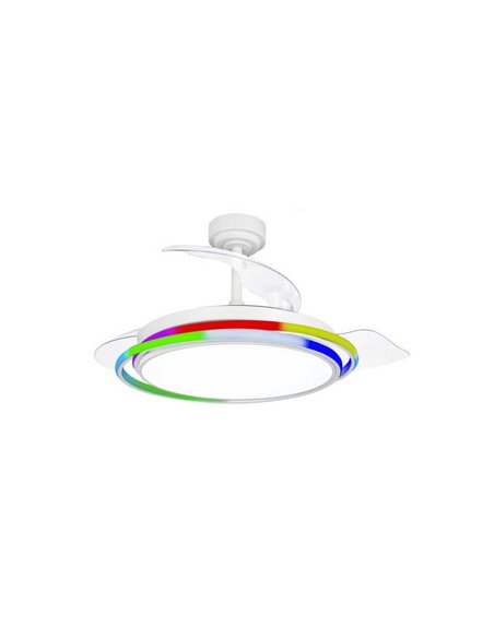 Ventilador de Techo LED ANTILA  RGB Blanco 65W 6500Lm CCT Dim