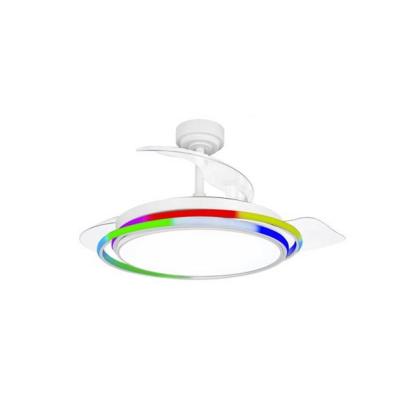 Ventilador de Techo LED ANTILA  RGB Blanco 65W 6500Lm CCT Dim