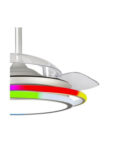 Ventilador de Techo LED ANTILA  RGB Blanco 65W 6500Lm CCT Dim