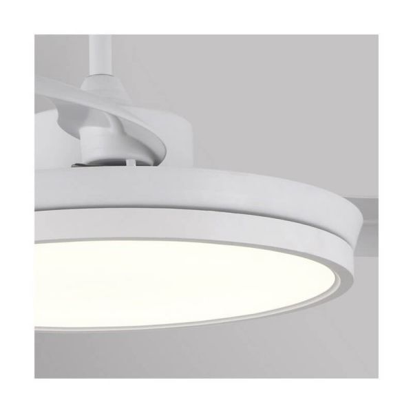 Ventilador DC ARECA blanco Led 48W CCT