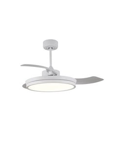 Ventilador DC ARECA blanco Led 48W CCT