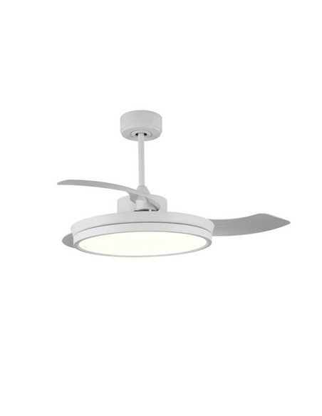 Ventilador DC ARECA blanco Led 48W CCT