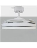 Ventilador ARECA DC branco Led 48W CCT
