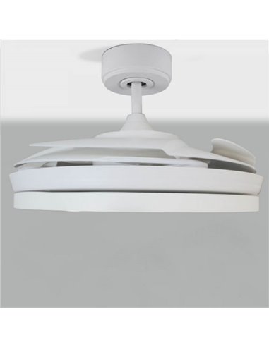 Ventilador DC ARECA blanco Led 48W CCT