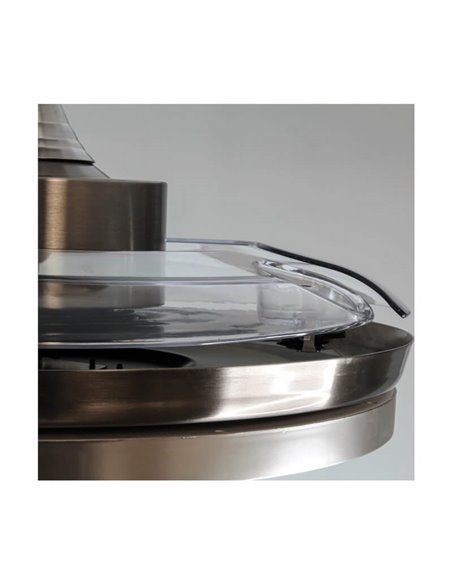 Ventilador DC ARECA níquel LED 45W 3500Lm CCT