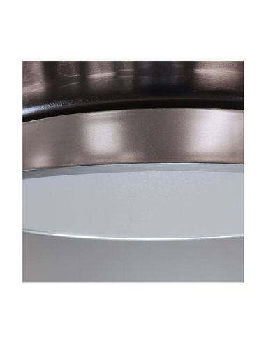 Ventilador DC ARECA níquel LED 45W 3500Lm CCT