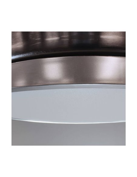 Ventilador DC ARECA níquel LED 45W 3500Lm CCT