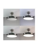 Ventilador DC ARECA níquel LED 45W 3500Lm CCT