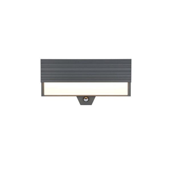MARIZA Aplique LED para exterior com sensor de movimento ↔40cm 10W IP44 | LeonLeds